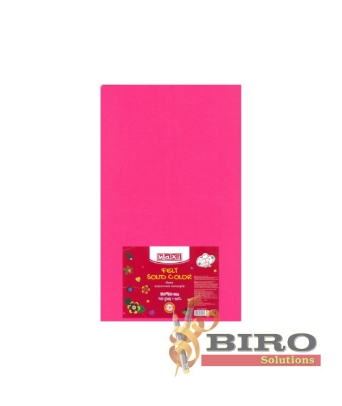 Fetru, 50x30cm, 180g/m2, roz, 10 foi, MAXI
